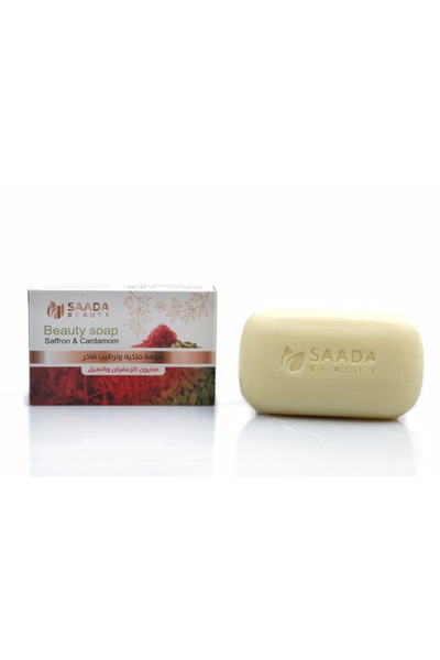 SAADA BEAUTY Saffron and Cardamom Soap, Royal Softness and Luxurious Moisturizing, 125g