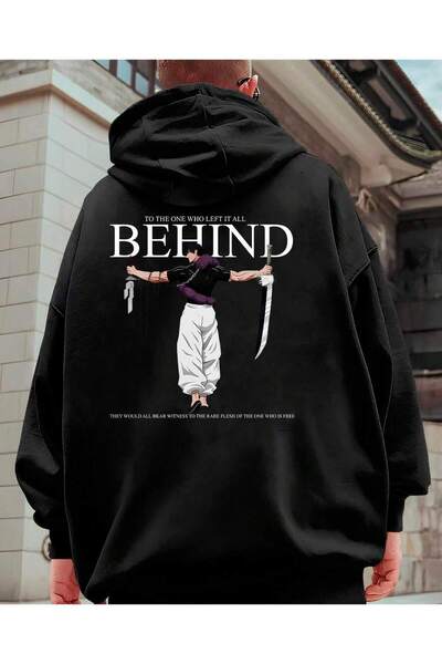 LUNAVISITA سترة بقلنسوة مريحة بأكمام طويلة مطبوعة من Fushiguro Toji