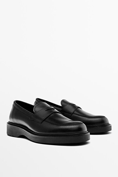 Massimo Dutti Napa bantlı loafer