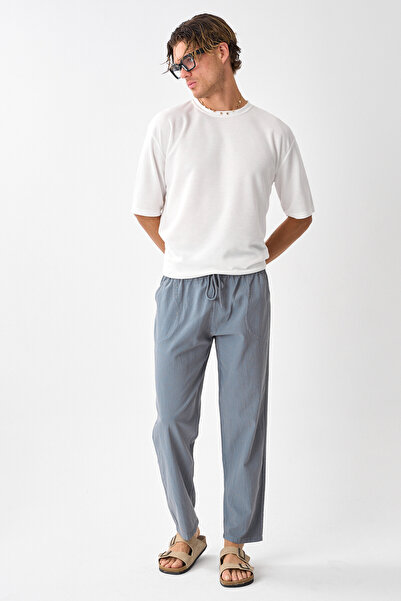 Shooter Sportswear Men's Comfortable Fit Linen Drape Pants