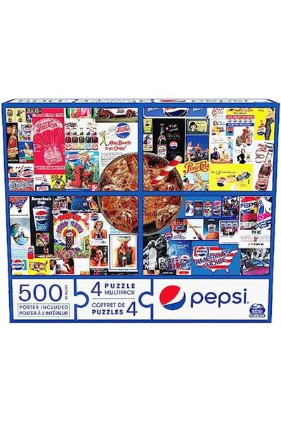 Spin Master Games Pepsi 4 Pack 500pc Puzzles