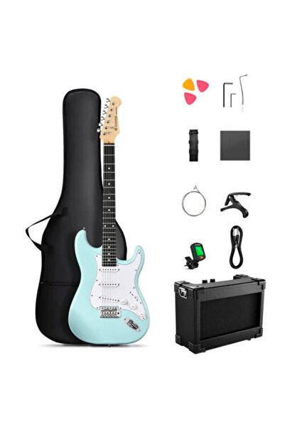 Donner DST-80 ST Elektro Gitar Seti (Surf Green)