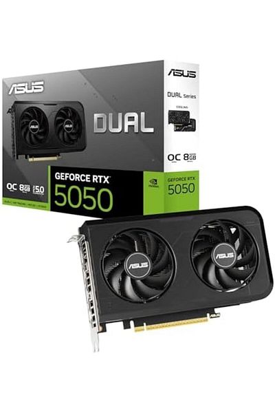 ASUS Dual GeForce RTX 5050 Gaming Graphics Card 8GB GDDR6 Overclock Edition