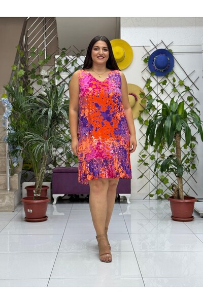Punta Otantik Aln16063 Viscose Alanya Dress