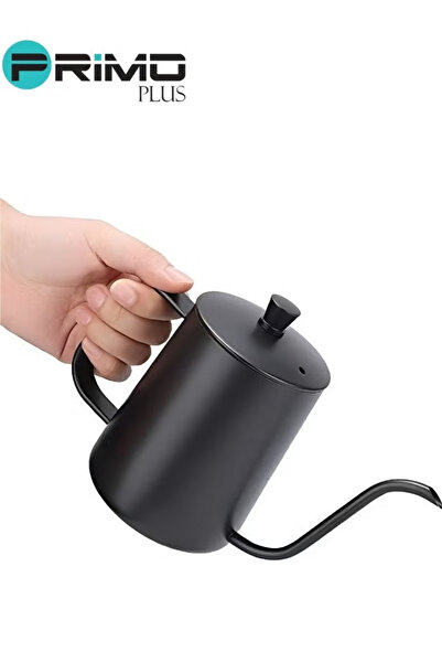 Primo Plus Hand Drip Gooseneck Tea Pot Black 600ml