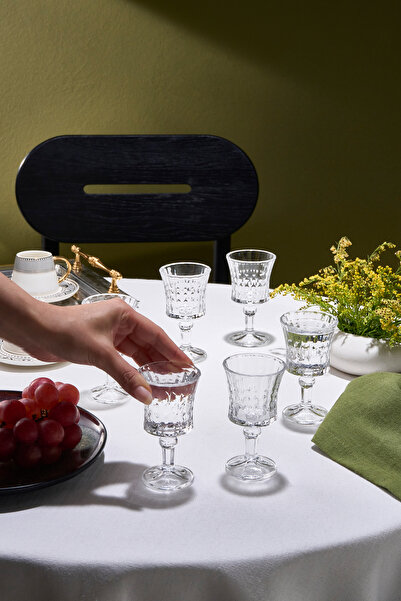 Karaca Venice Set of 6 Coffee Side Glass Cups