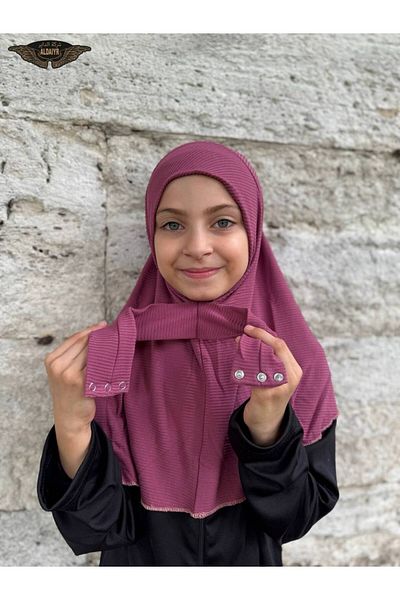 ALDAYER Snap Hijab Bonnet Striped Child