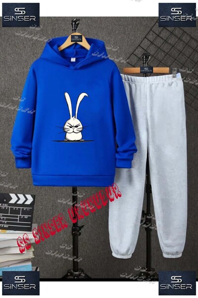 SS SİNSER Παιδικό Unisex Σετ Φόρμας με Κουκούλα και Ειδική Στάμπα "KIZGIN TAV...