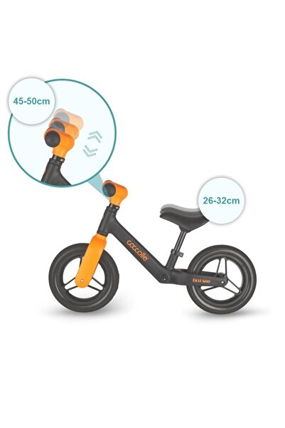 Coccolle Bicicletă fără pedale First Way, Orange Shadow