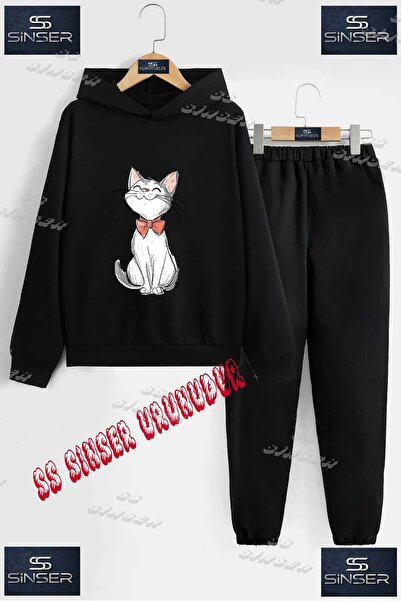 SS SİNSER Set de trening cu hanorac cu imprimeu special pentru copii, unisex,...