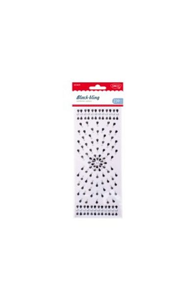 daço Craft Accessory Black Bling, Color Black, Material Plastic Rhinestones, 239 pcs/Set
