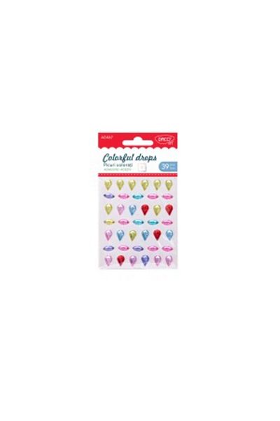 daço Craft Accessory Colored Drops, Color Multicolor, Material Plastic, 39 pcs/Set