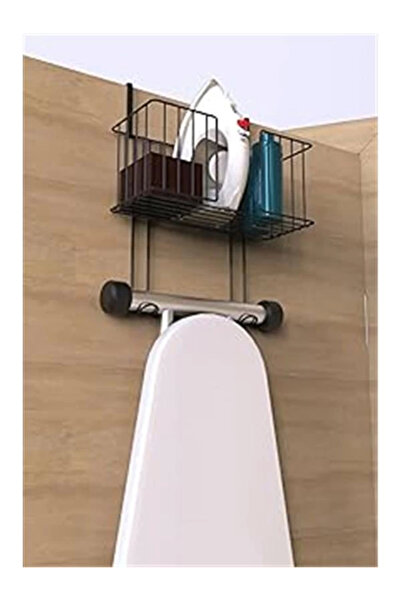 AyrStore Kapı Arkası Ütü Masası Askısı Ütü Düzenleyici Raf Ütü Sepeti Ütü Mas...