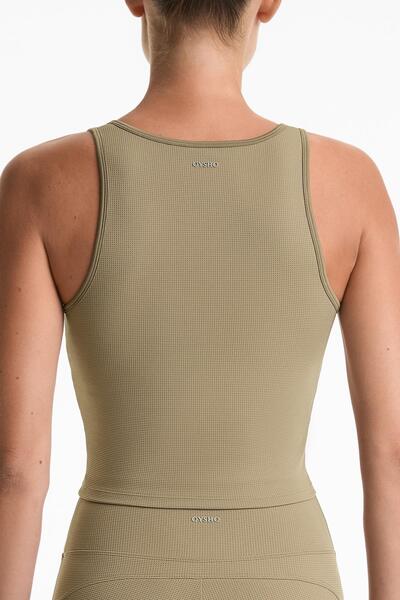 Oysho Sleeveless Waffle tank top