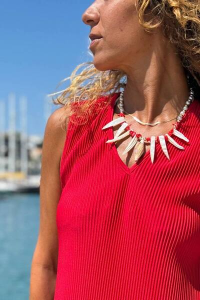 Güneşkızı Seashell Look Design Necklace