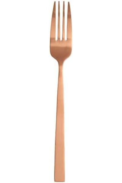 LiderGlobal . Quantum Matte Copper Dessert Forks Set of 6 903970
