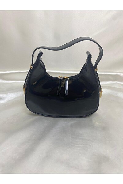 owwon حقيبة يد وكتف نسائية صغيرة الحجم بقسم واحد على شكل نصف قمر مع تفاصيل ذهبية