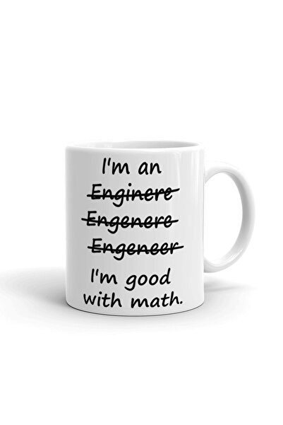 Hamiki كوب سيراميك بورسلين مستورد بموضوع المهندس