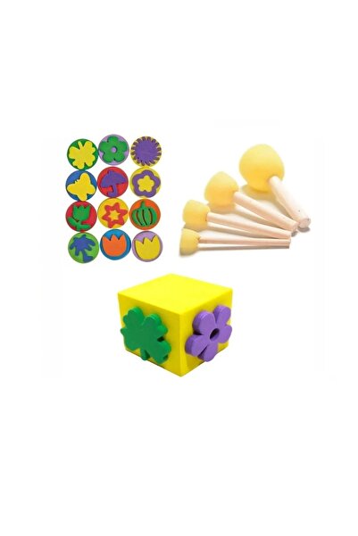 ileri grup 12 قطعة من إيفا المطبوعة والإيفا المكعبة - فرشاة إسفنجية