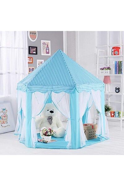 Türkiye Kids Prince Princess Castle Play Tent (Blue)