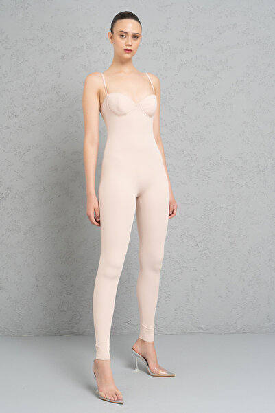 Kikiriki Nude Sponge Strap Jumpsuit