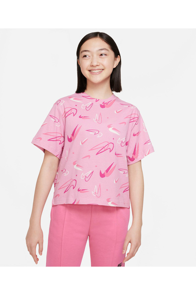 Nike Swoosh Shift Tee - Pink
