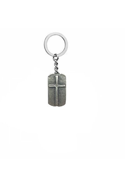 Herşey Nota Breloc din metal cu cruce antică – Accesoriu vintage și gotic unisex