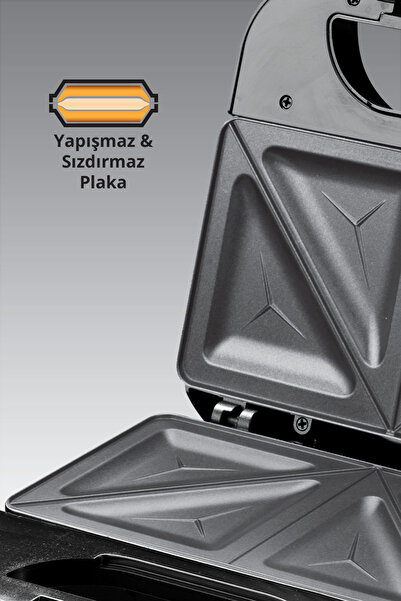 Kiwi Ksm-2405T Yapışmaz Plakalı Tost Makinesi