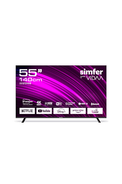 Simfer 55SFSV6B 140 Ekran 55 " VIDAA Smart LED 4K ULED Televizyon