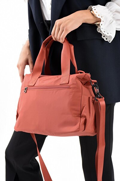 571 Collections Çanta Ultra Hafif Şik ve Su Geçirmez Orta Boy Omuz,El Çantası Kiremit Model: (571-13-9L)