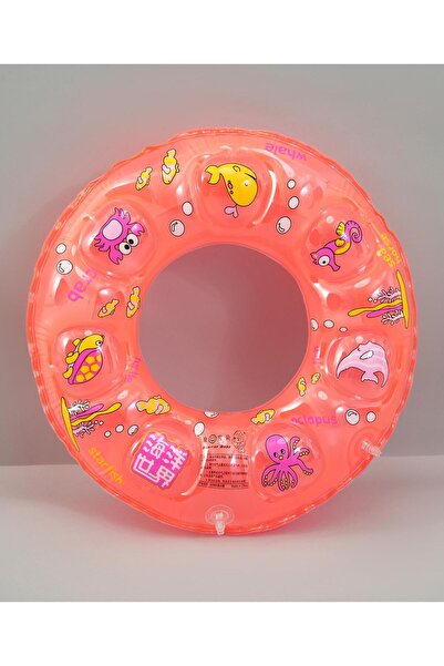 Fab N Funky Swimming Ring For Kids, Sea Animals Themed, Fun Pool Accessory, 3 Years+, Light Pink