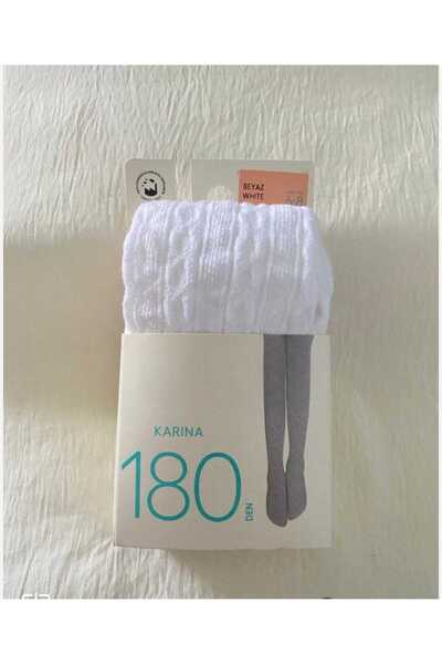 DÜVEN Girl's Thick 4-Piece Pantyhose (Winter Patterned Knitwear Colorful Children's Pantyhose)