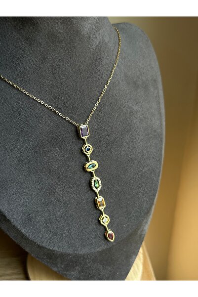 lavanderopa قلادة على شكل حرف Y من الفولاذ الملون