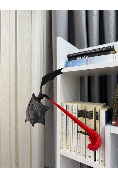 TODEKORA Dragon Model Book Holder-Bookshelf Accessory-Floating Model