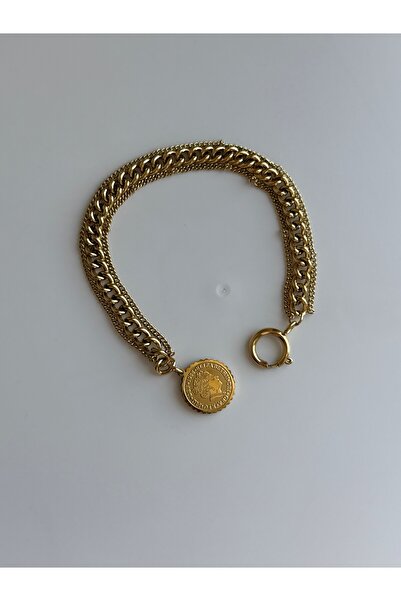 Owentis سلسلة إيزابيل الذهبية الفولاذية مع سوار ليفكاس - لا يسبب تسود