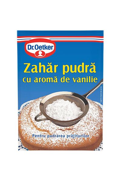 OEM Pack of 5x Dr. Oetker vanilla flavored powdered sugar, 80g