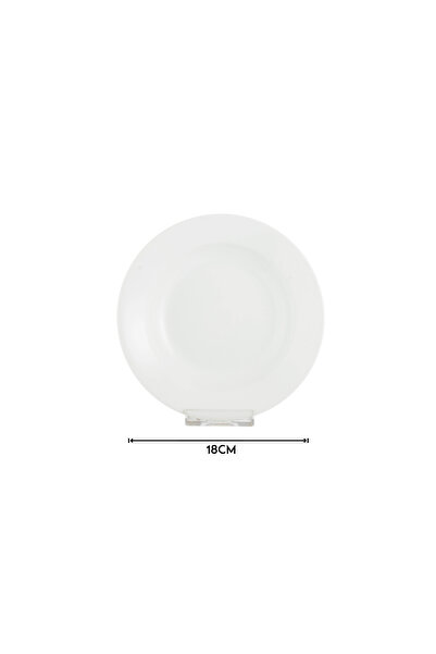 Dania Porcelain Plate Set, 12 Pieces, Multi-purpose for Serving, 18 cm