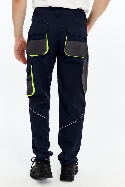 Uniprom İş Pantolonu Lizbon Plus Model Çok Cepli Harman Kumaş Lacivert