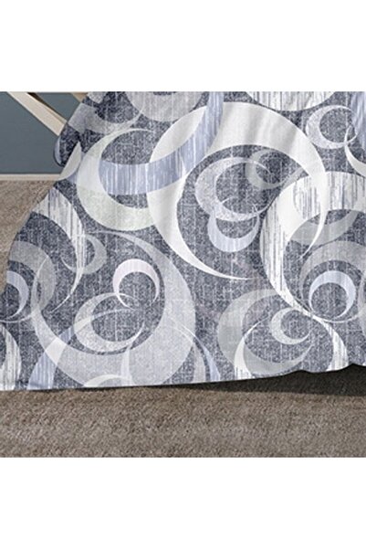 Favourite Vivert Grey Multicolor Print Comforter Set King, Double 6 Piece Set