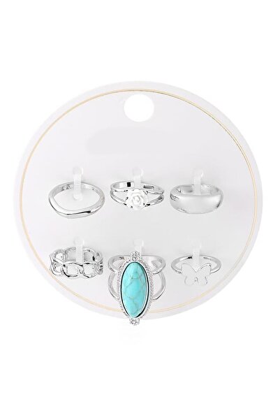 New Obsessions 6'lı Gümüş Kaplama Yüzük Seti