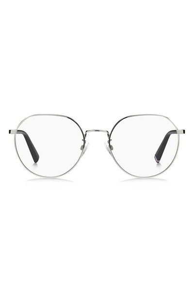 Tommy Hilfiger Women's Tommy Hilfiger TH2064/G 010 Eyeglass Frames, Metal, Silver, 54 mm