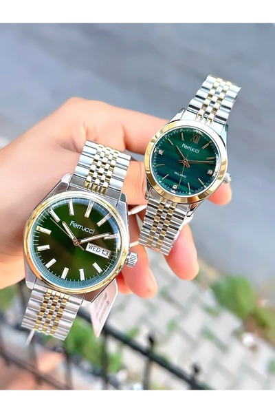 Ferrucci Steel Cord Dear Couple Wristwatch 3 Atm Waterproof 2 Years Mechanism Warranty