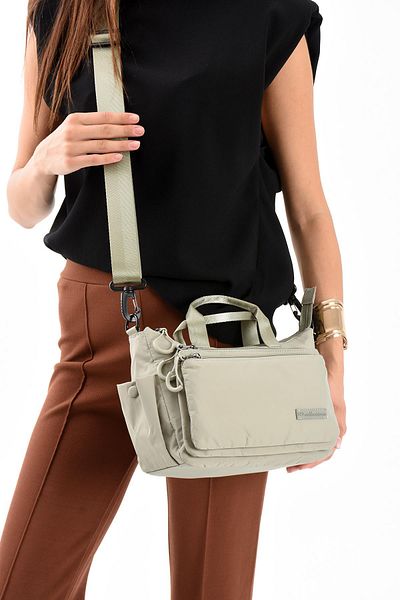 571 Collections Çanta Ultra Light Stylish and Waterproof Medium Shoulder, Handbag Mink Model: (571-13-9K)