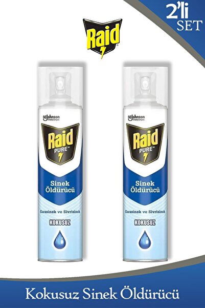 Raid Pure Sineklere Karşı Etkili Kokusuz Sprey 300 ml x 2 Adet