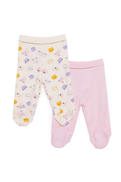 ebebek Hello Baby HelloBaby Kız Bebek Yenidoğan 2li Patikli Alt