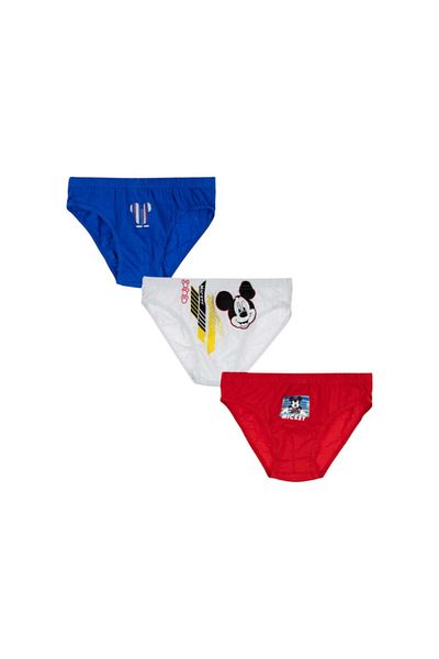 Mickey Mouse Set of 3 boys' briefs, 100% cotton, multicolor, Mickey Mouse, Disney