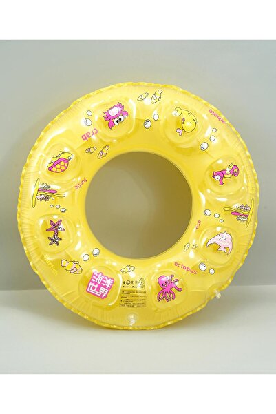 Fab N Funky Swimming Ring For Kids, Sea Animals Themed, Fun Pool Accessory, 3 Years+, Yellow