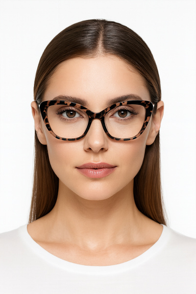 LUNOX Leopard Cateye Blue Light Protection Computer Screen Glasses