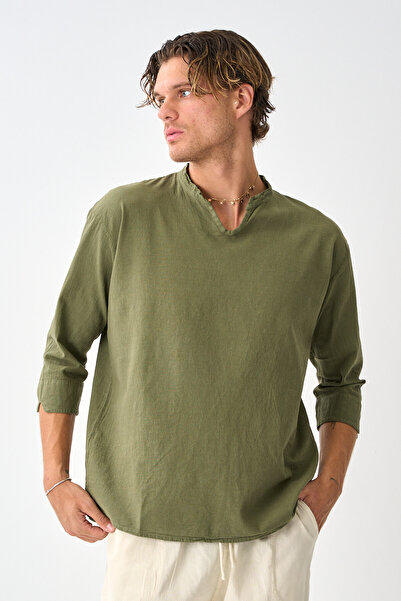 Shooter Sportswear Luxe Men's Linen Draped Shirt