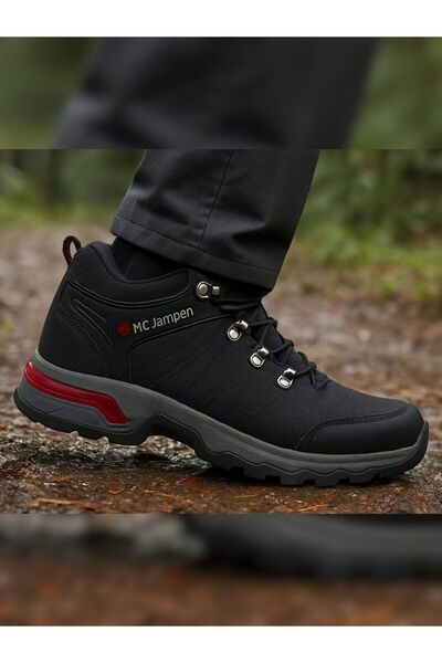 Ayakkabı Durağı Thermo Sole Black Ανδρικές Μπότες Trekking με Γούνα Εσωτερικά – Χειμώνας